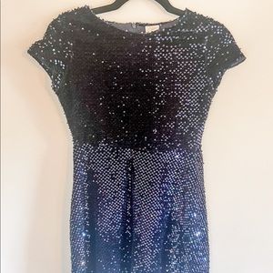 Zara Girls Navy Sequins Dress ~ Brand New ~ Size Girls 13/14